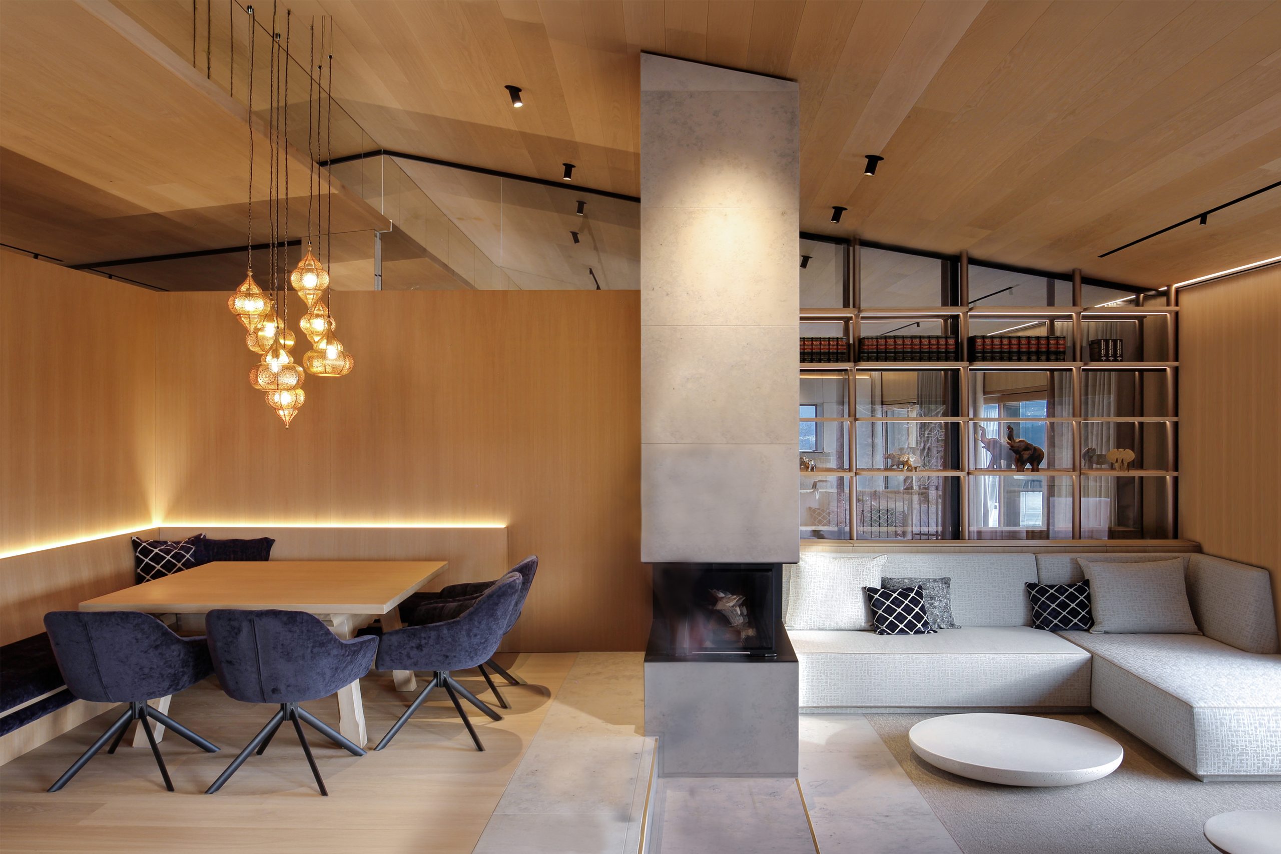 Umsetzung Architektur Wohnzimmer Wohnraum